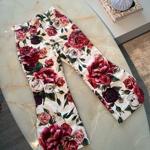 High Waisted Floral Pants